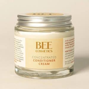 Jar of Bee Cosmetics concentrated conditioner cream sold by East Anglia Apiaries