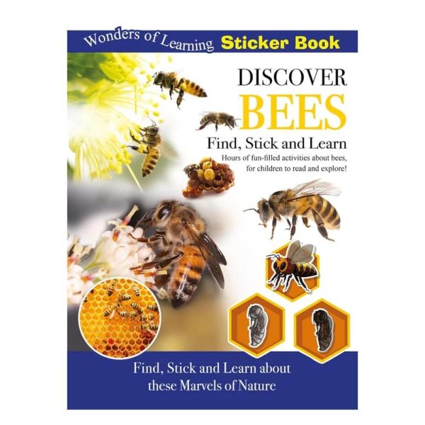 Discover Bees children’s sticker book sold by East Anglia Apiaries
