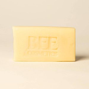 Bar of Bee Cosmetics English lavender soap sold by East Anglia Apiaries