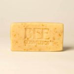 Bar of Bee Cosmetics honey and oatmeal soap sold by East Anglia Apiaries