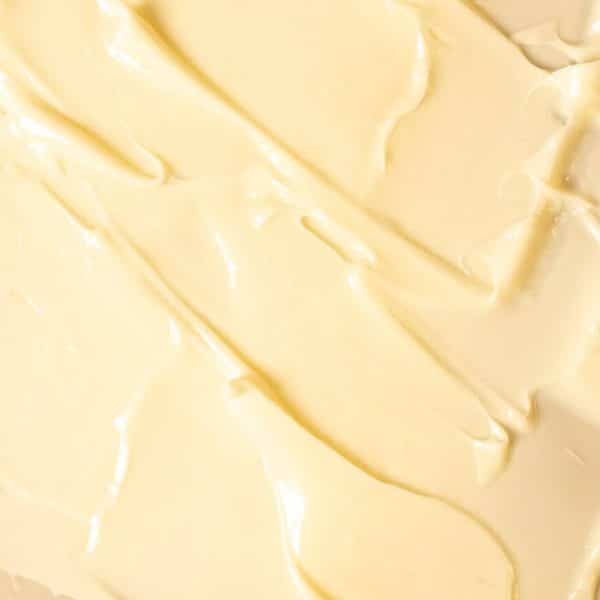 Close-up of the rich texture of Bee Cosmetics rejuvenating facial cream
