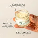 Open jar of Bee Cosmetics rejuvenating facial cream with natural ingredients