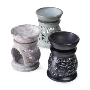 Soapstone Elephant Design Oil Burner